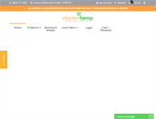 Tablet Screenshot of healthyhemp.com